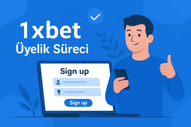 1xbet üyelik süreci